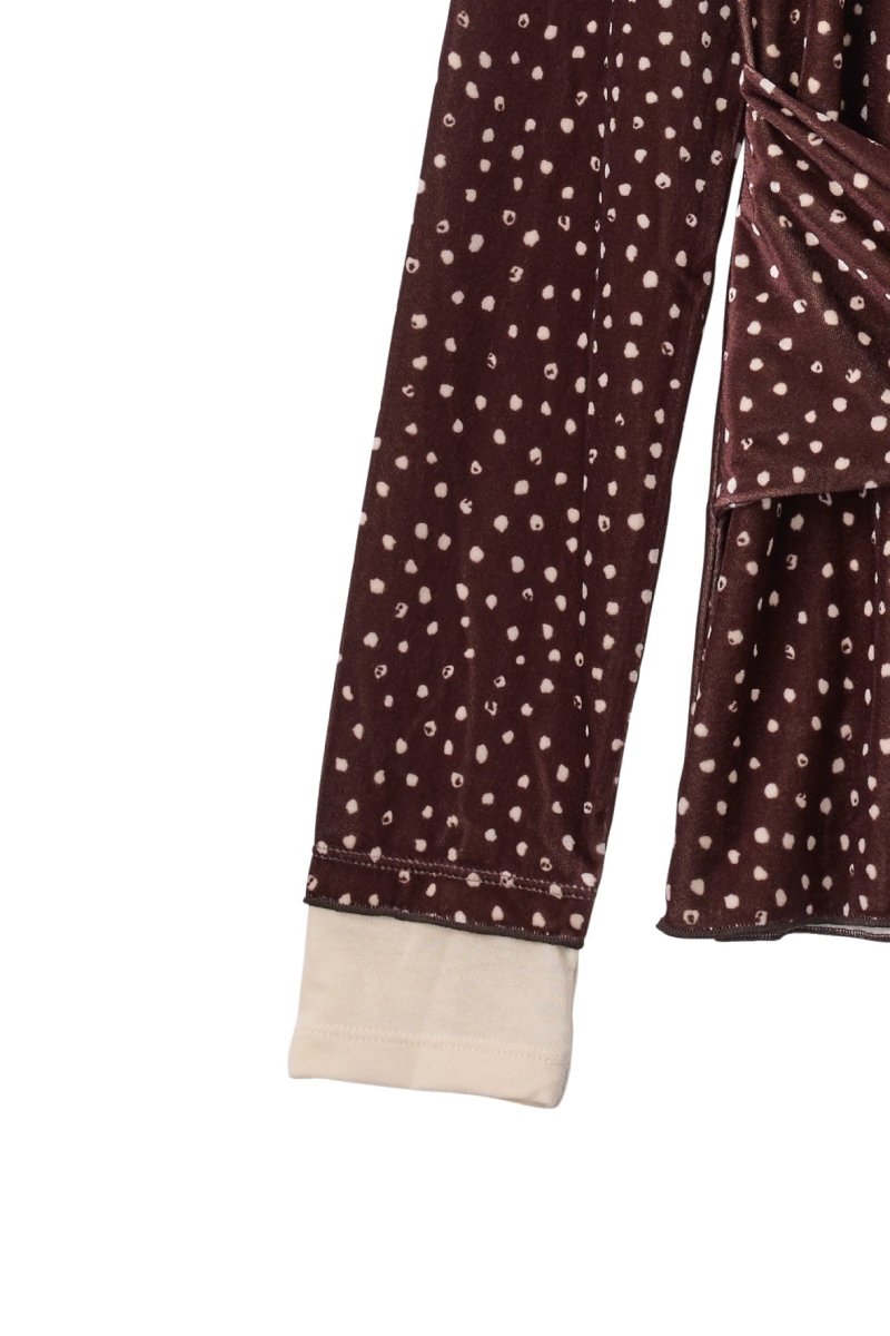 muuet Cotton velour 2way tops ネイビー 完売品 2way peplum tops/3color | KNUTH MARF