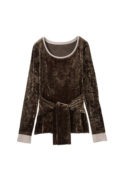2way front - cross velour top/3color - KNUTH MARF