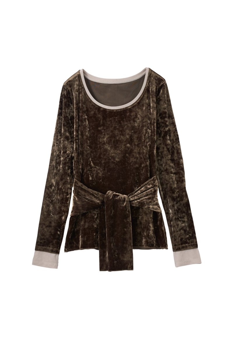 2way front - cross velour top/3color - KNUTH MARF