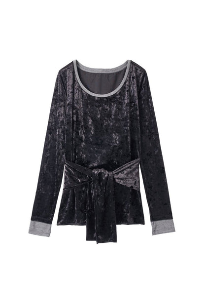 2way front - cross velour top/3color - KNUTH MARF