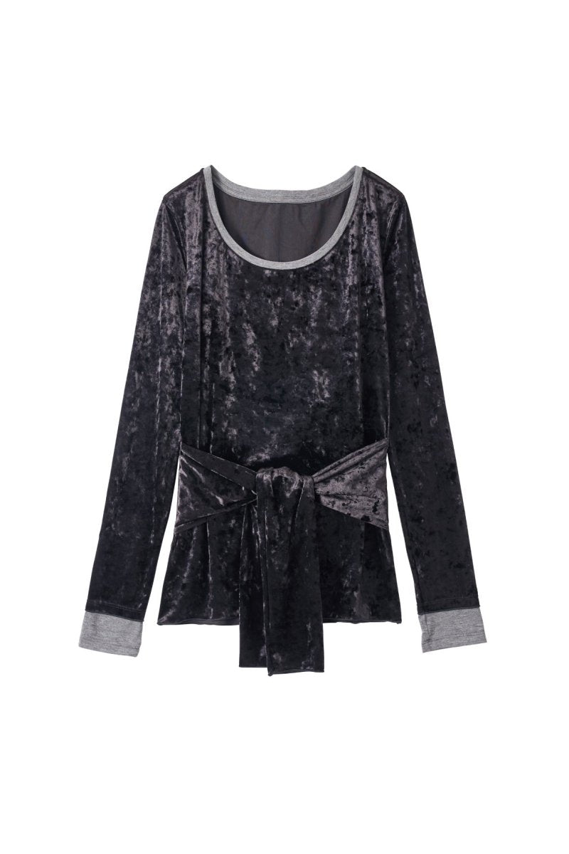 2way front - cross velour top/3color - KNUTH MARF