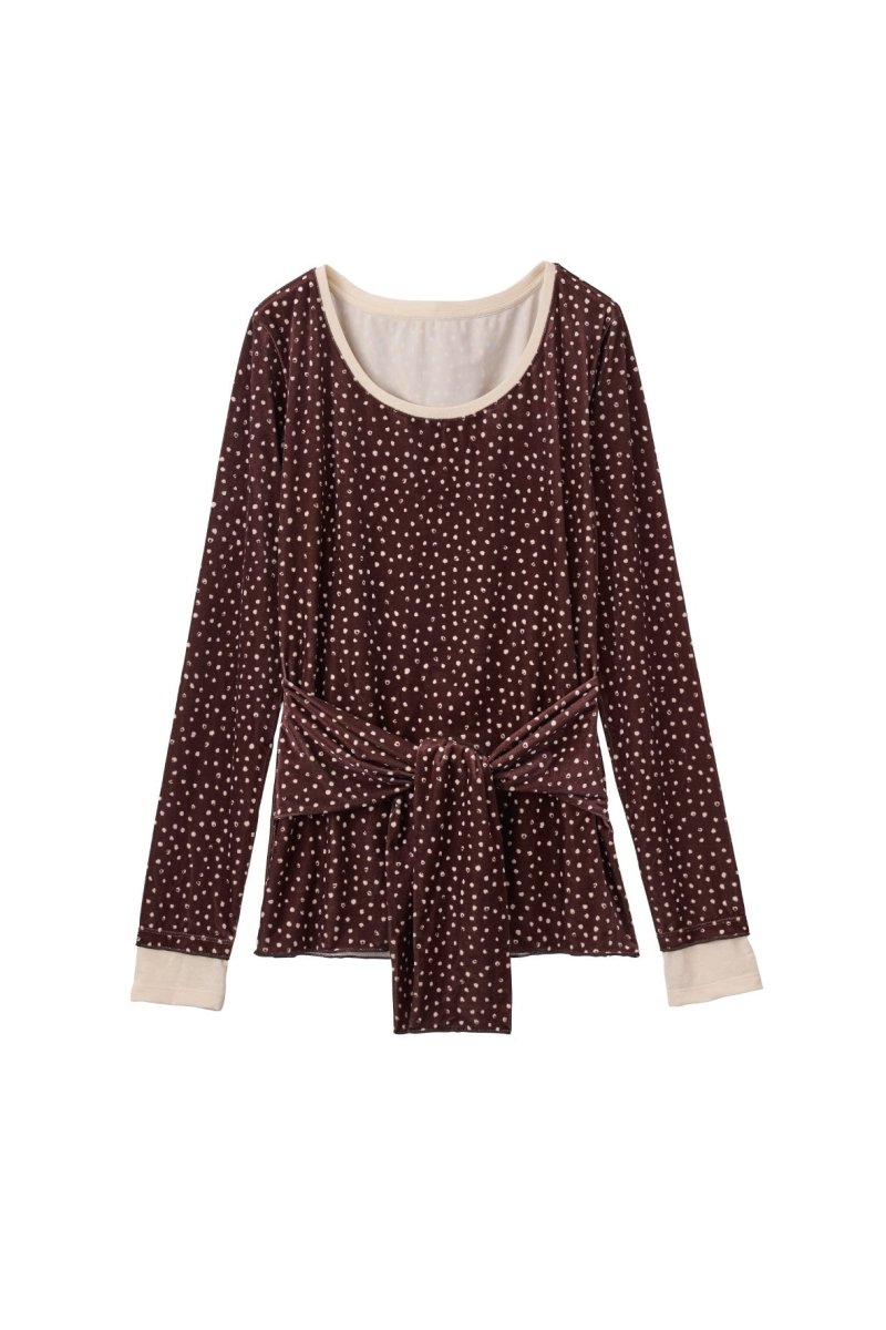 2way front-cross velour top/3color | KNUTH MARF