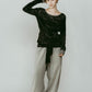 2way front - cross velour top/3color - KNUTH MARF