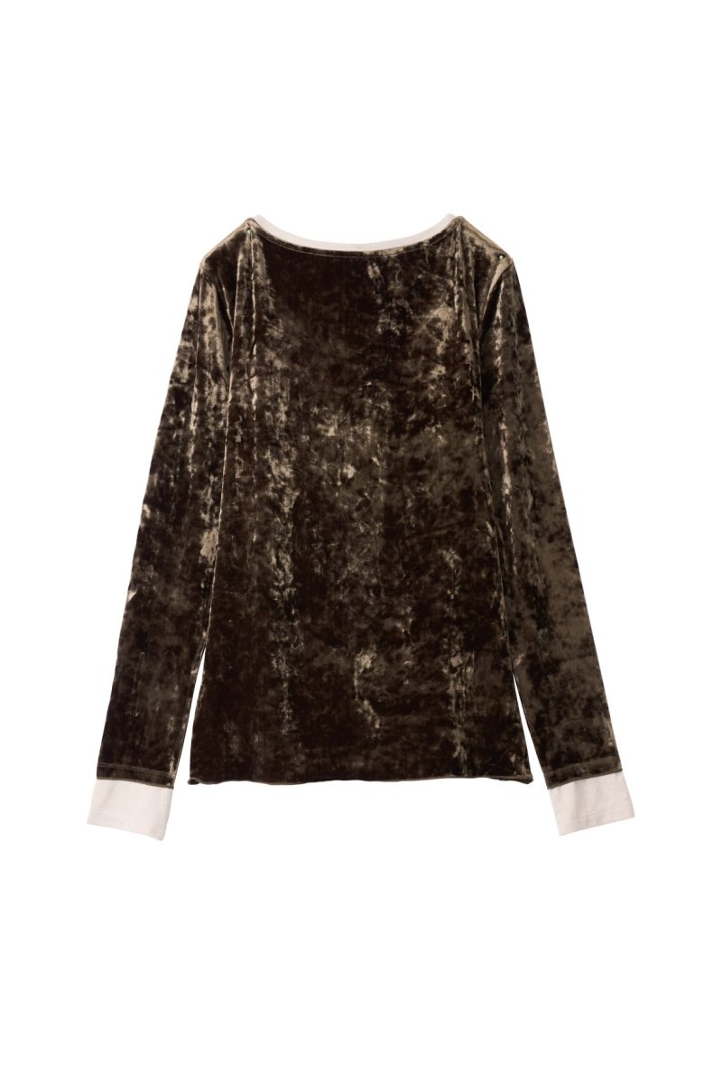 2way front-cross velour top/3color | KNUTH MARF