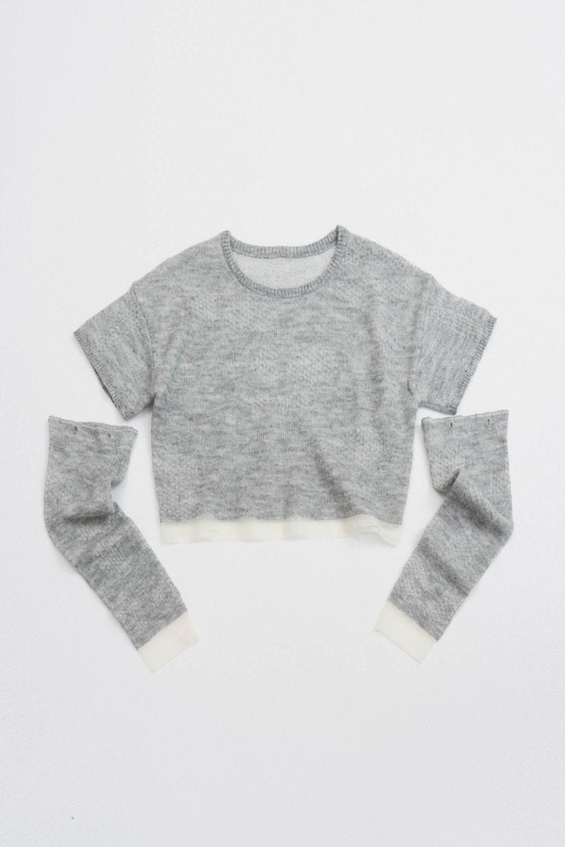 2way half sleeve knit/2color - KNUTH MARF