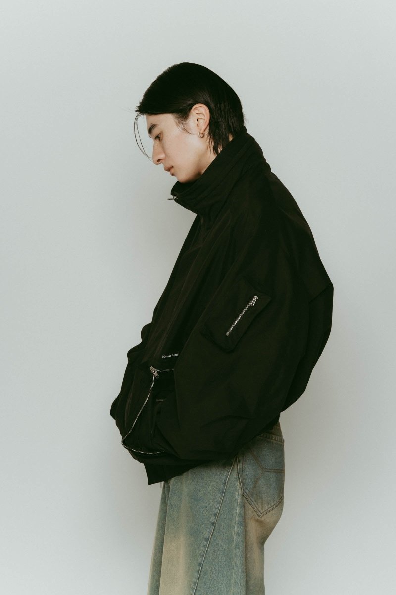 2way nylon blouson(unisex)/black - KNUTH MARF