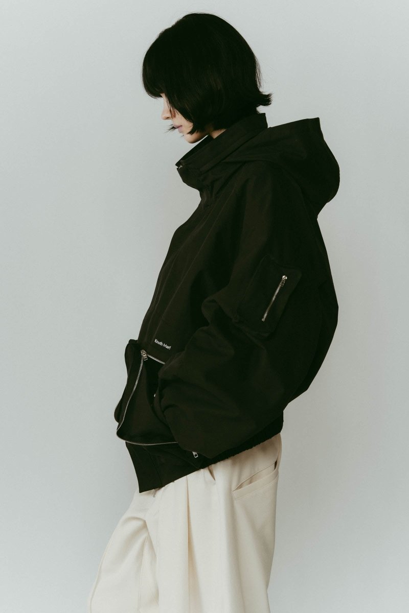 2way nylon blouson(unisex)/black - KNUTH MARF