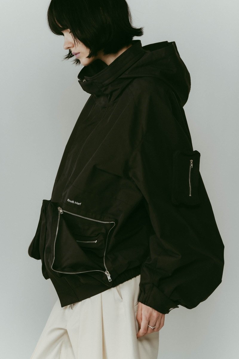 2way nylon blouson(unisex)/black - KNUTH MARF