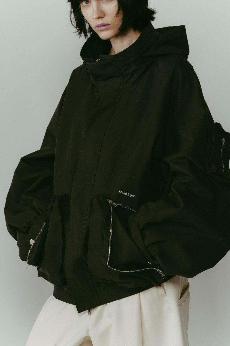 2way nylon blouson(unisex)/black - KNUTH MARF