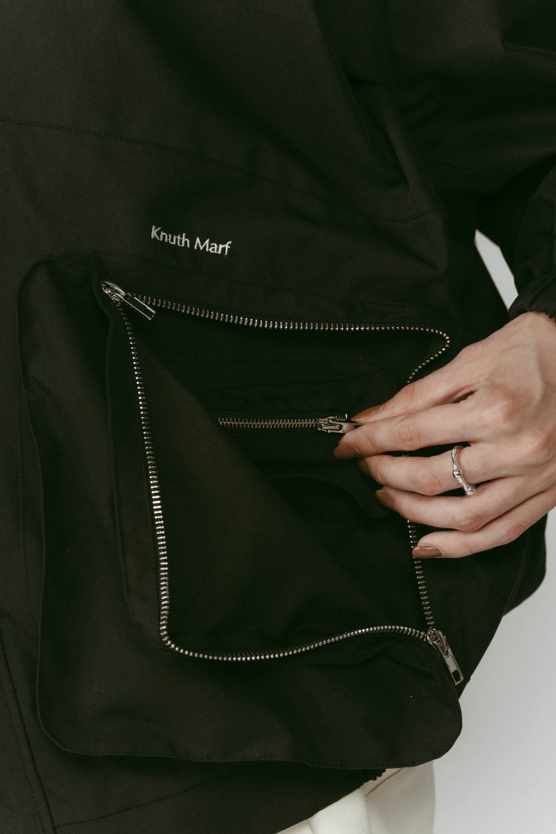 2way nylon blouson(unisex)/black - KNUTH MARF