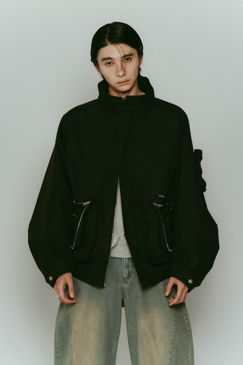 2way nylon blouson(unisex)/black - KNUTH MARF