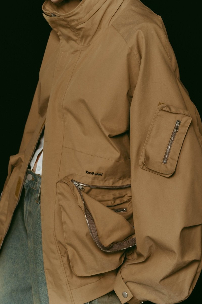 2way nylon blouson(unisex)/camel - KNUTH MARF