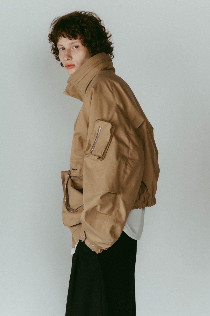 2way nylon blouson(unisex)/camel - KNUTH MARF