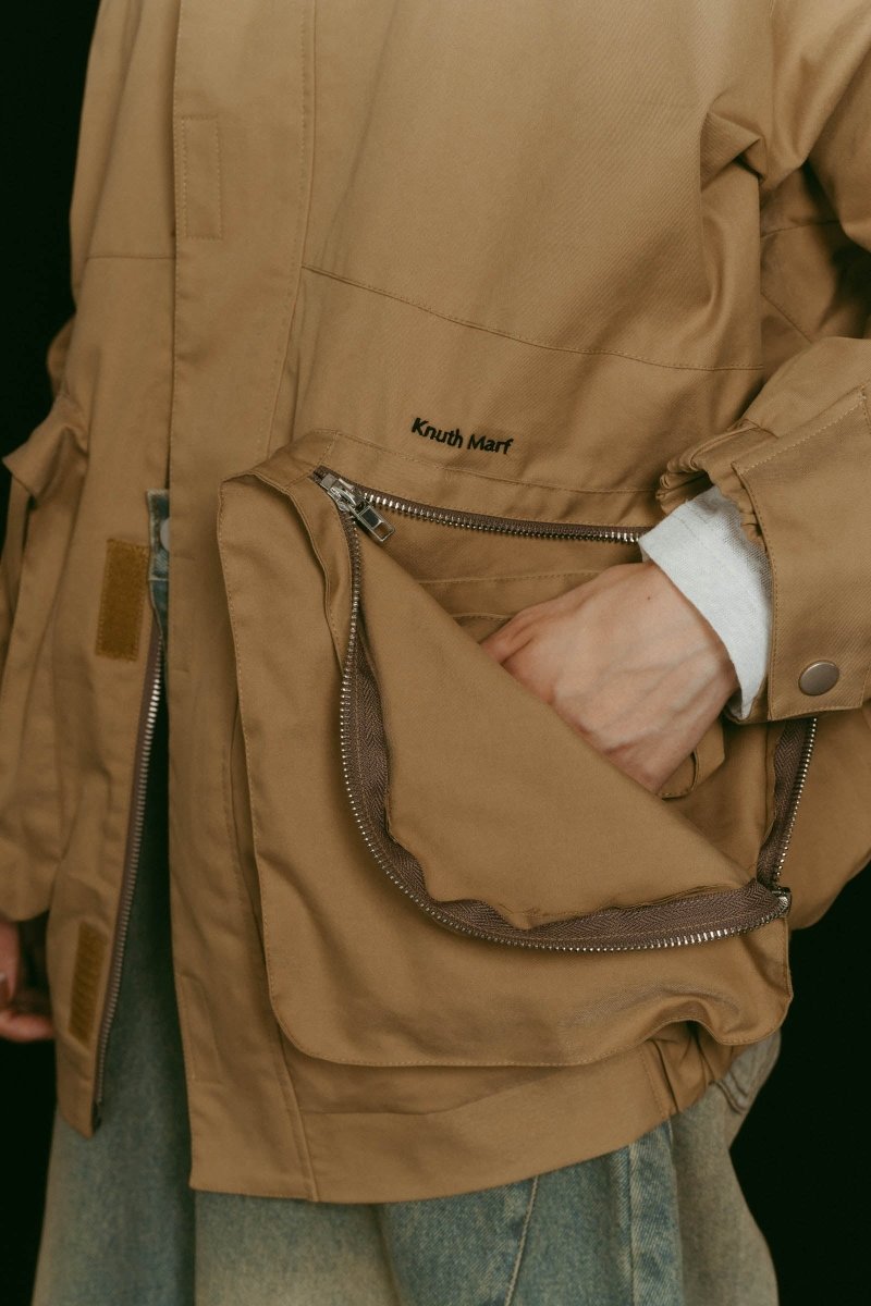 2way nylon blouson(unisex)/camel - KNUTH MARF