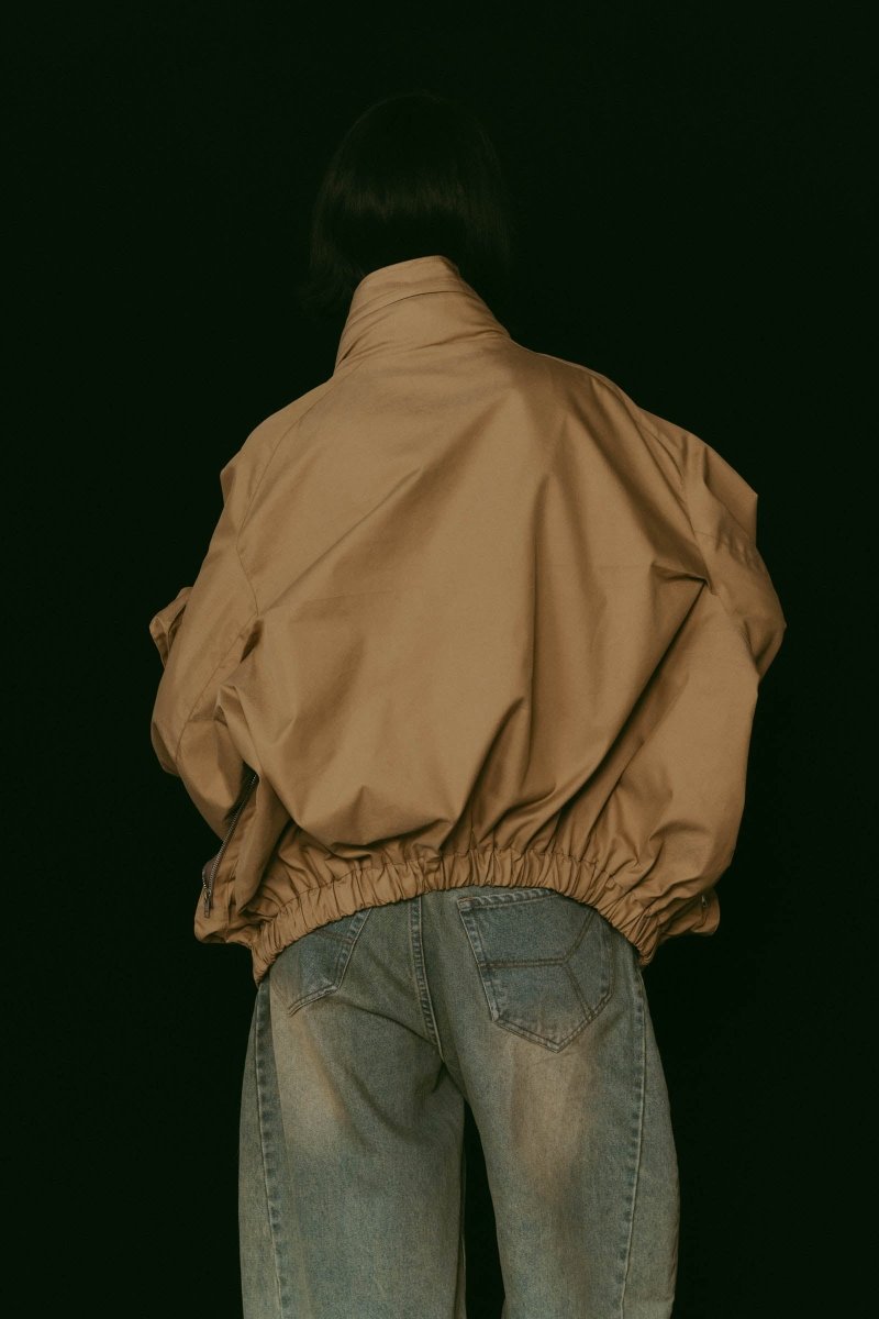 2way nylon blouson(unisex)/camel - KNUTH MARF