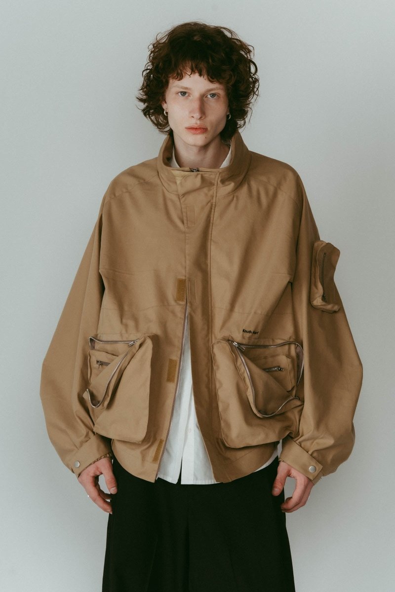2way nylon blouson(unisex)/camel - KNUTH MARF