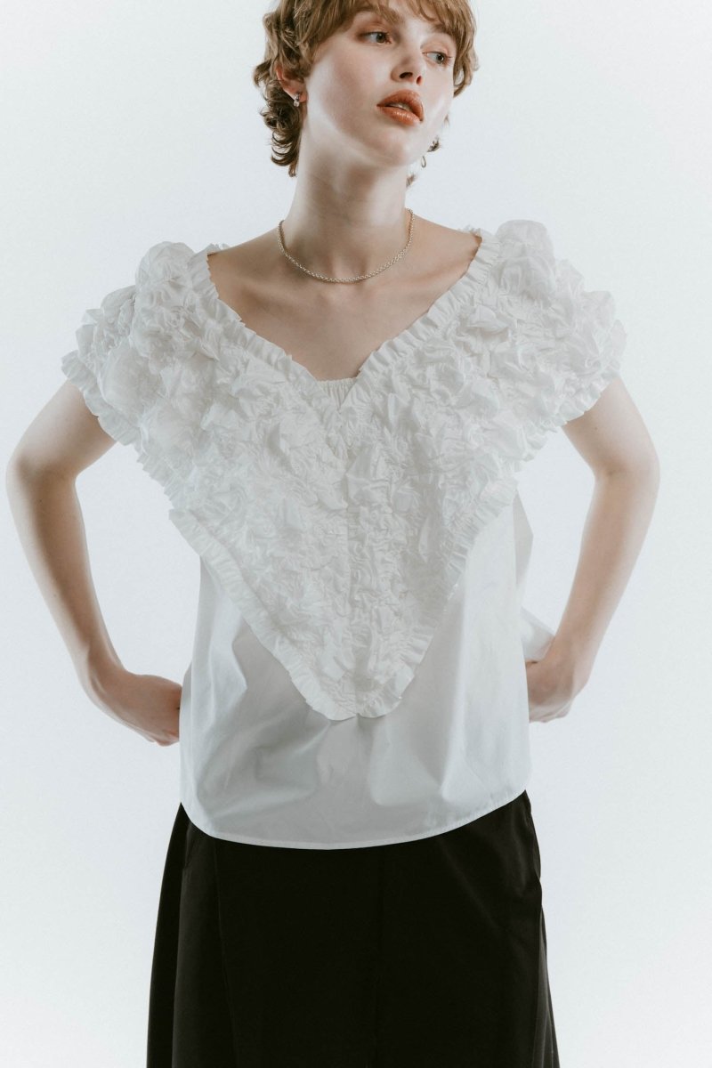 2way off shoulder blouse/3color - KNUTH MARF