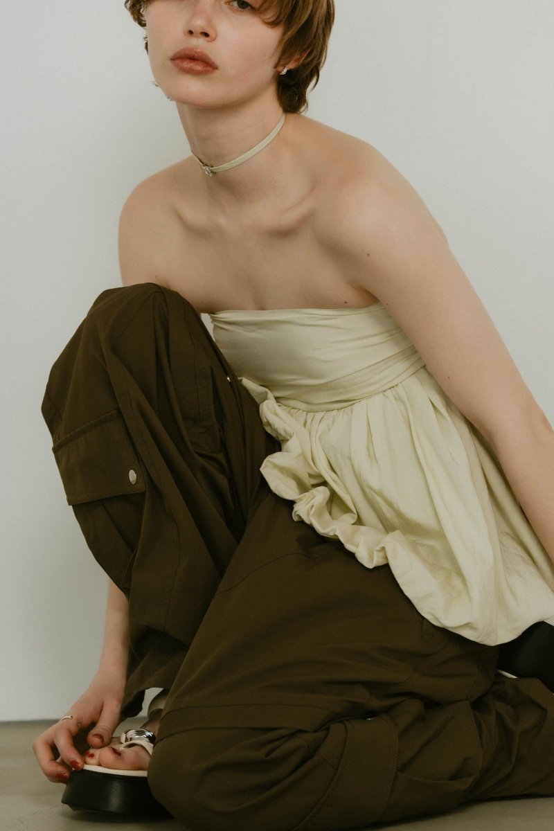 2way peplum tops/3color - KNUTH MARF