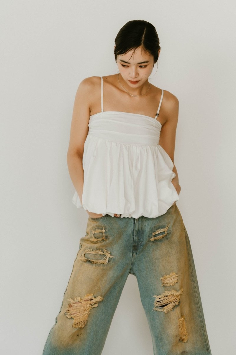 2way peplum tops/3color - KNUTH MARF