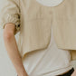 2way puff sleeve logo blouse/3color - KNUTH MARF