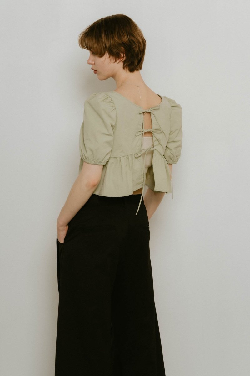 【やま】Knuth Marf 2way shirring blouse 2way shirring blouse/2color | KNUTH MARF