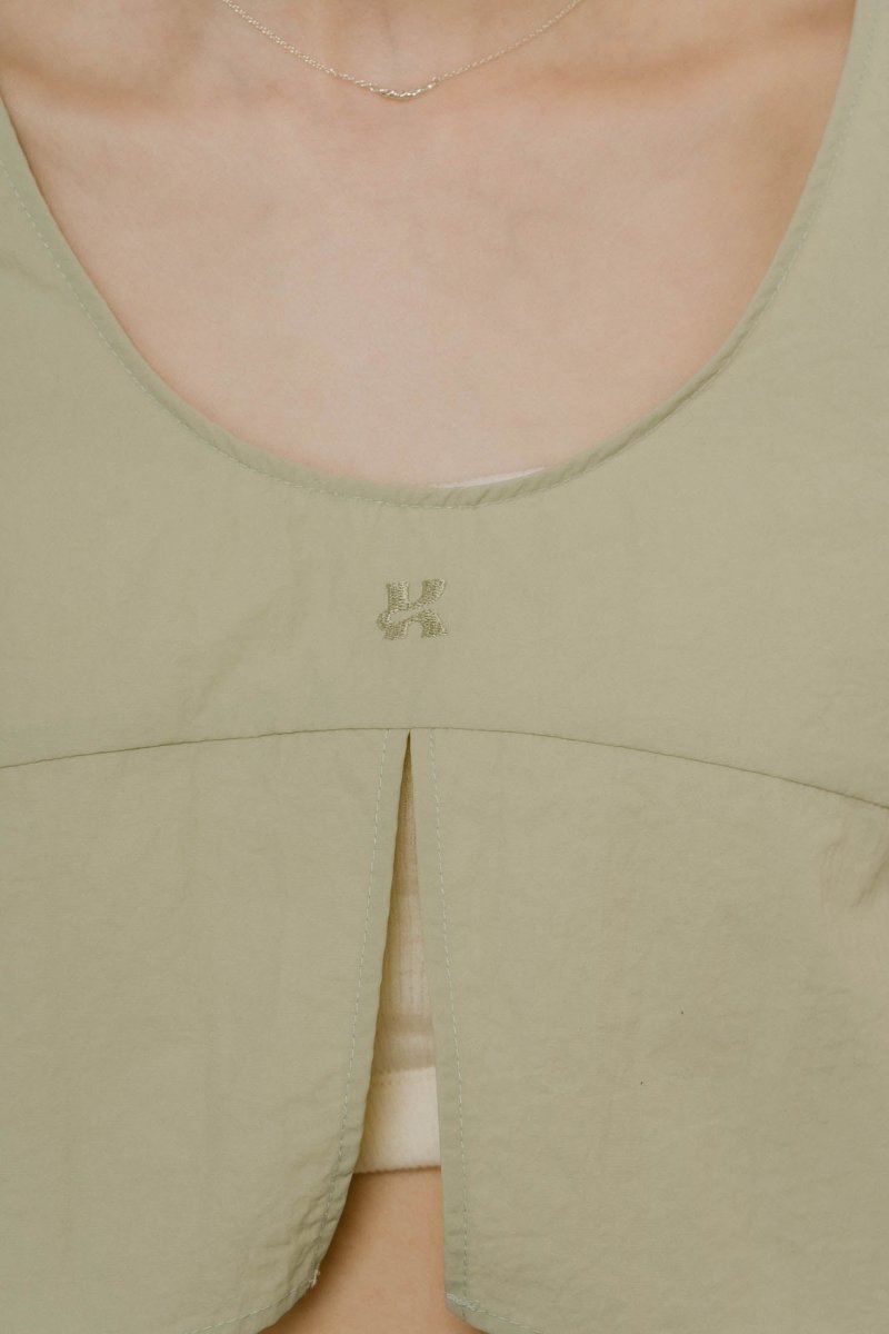 2way puff sleeve logo blouse/3color - KNUTH MARF