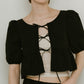 2way puff sleeve logo blouse/3color - KNUTH MARF
