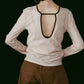2way sheer velours tops/4color - KNUTH MARF