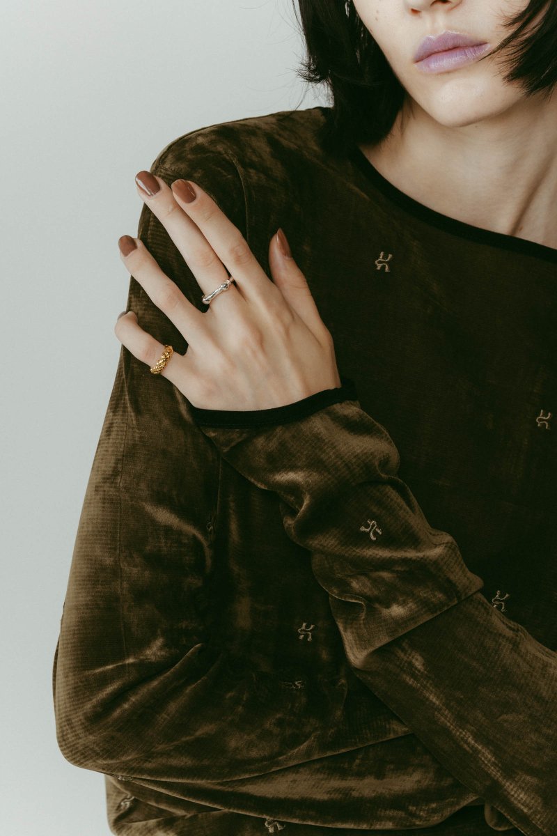 2way sheer velours tops/4color - KNUTH MARF