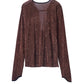 2way sheer velours tops/4color - KNUTH MARF