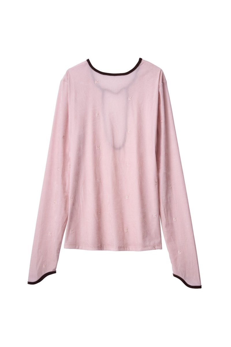 2way sheer velours tops/4color - KNUTH MARF
