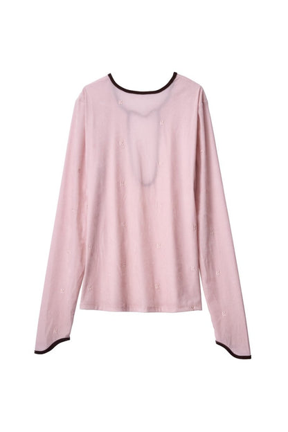 2way sheer velours tops/4color - KNUTH MARF