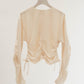 2way shirring blouse/2color - KNUTH MARF