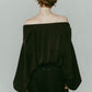 4way design blouse/black - KNUTH MARF