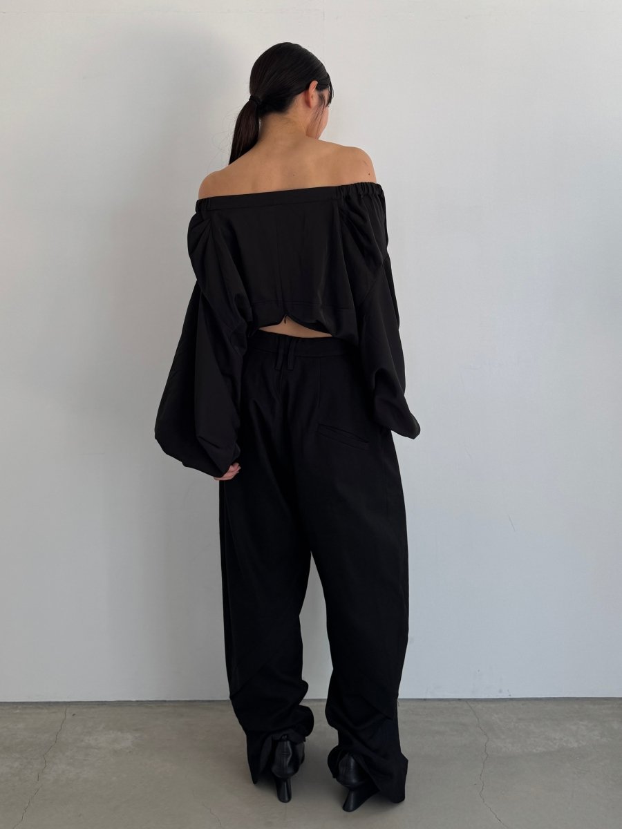 4way design blouse/black - KNUTH MARF