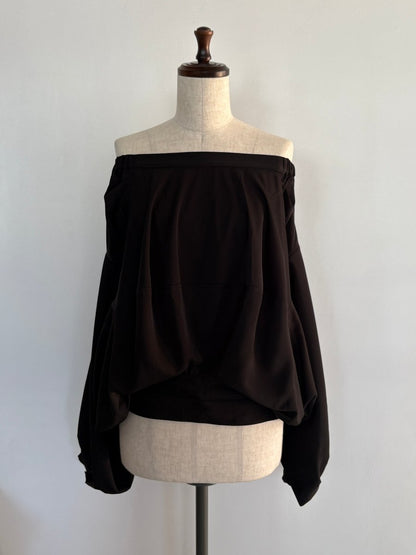 4way design blouse/black - KNUTH MARF