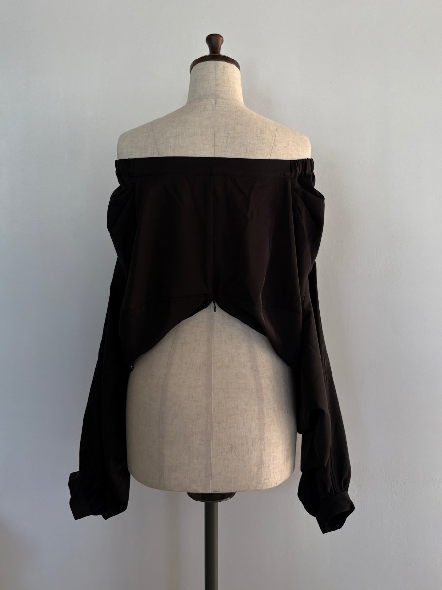 4way design blouse/black - KNUTH MARF