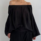 4way design blouse/black - KNUTH MARF