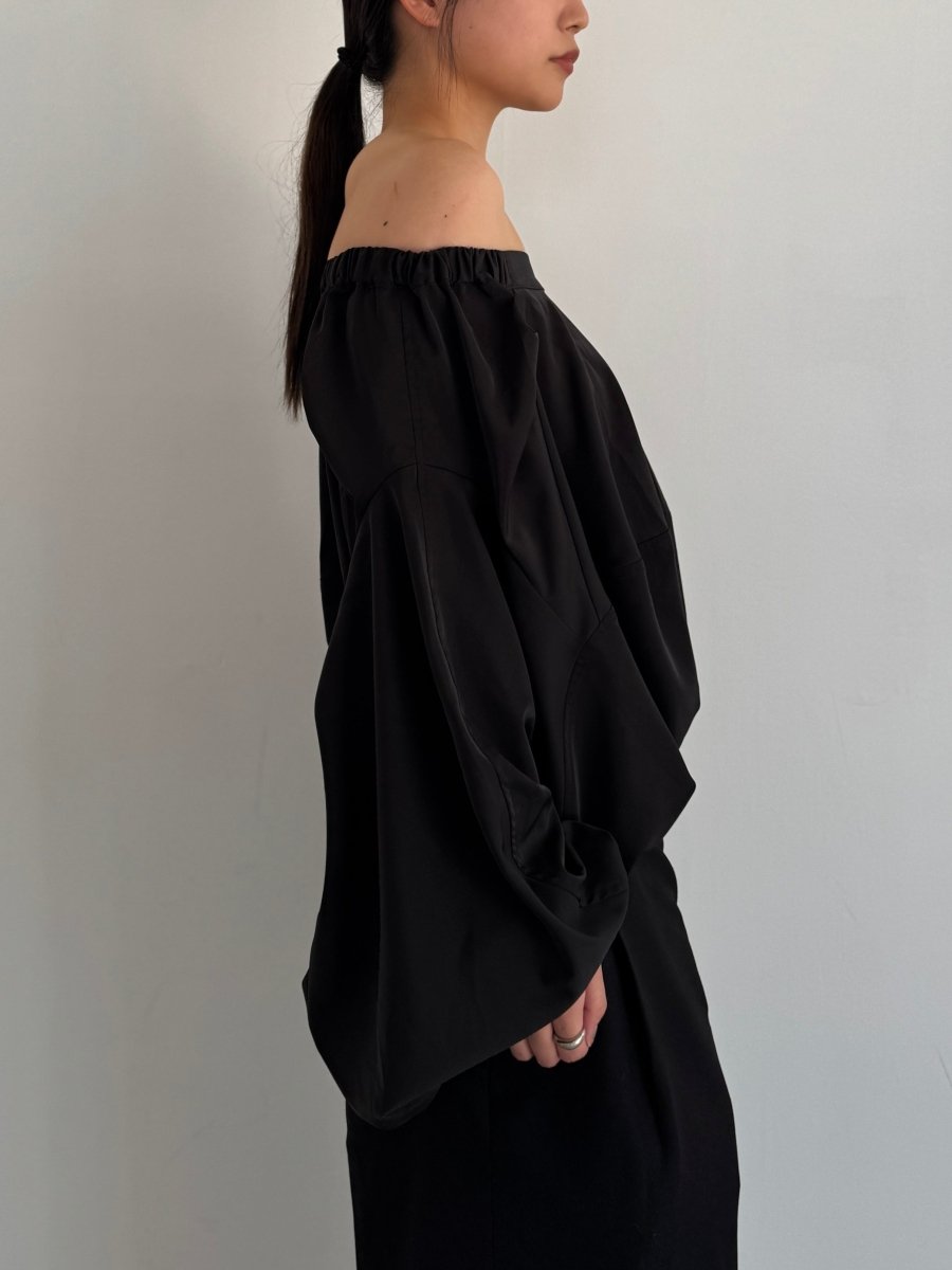 4way design blouse/black - KNUTH MARF