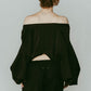 4way design blouse/black - KNUTH MARF