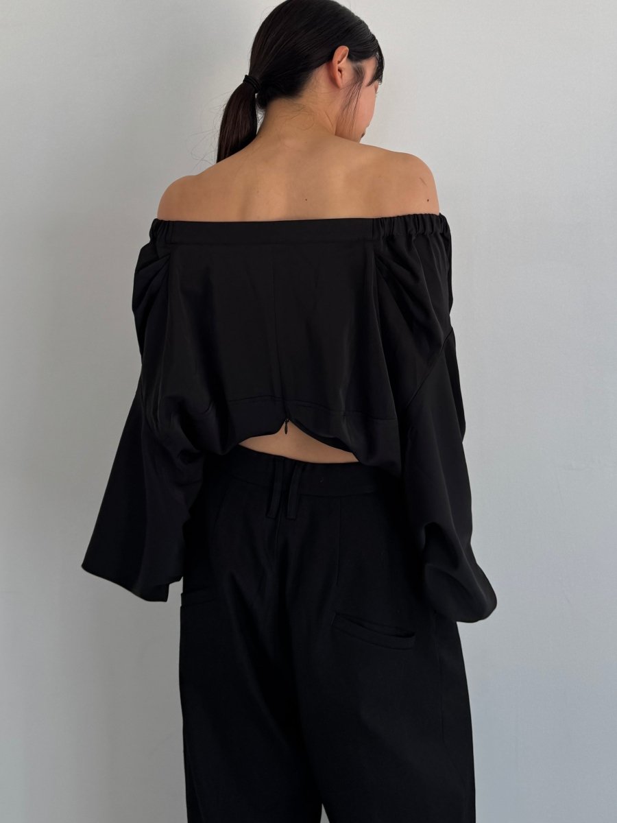 4way design blouse/black - KNUTH MARF