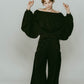 4way design blouse/black - KNUTH MARF
