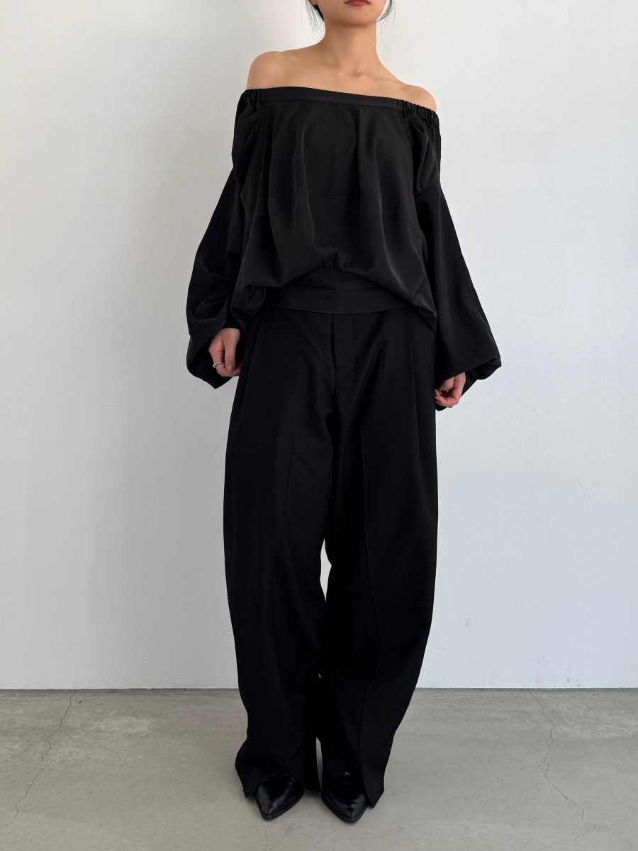4way design blouse/black - KNUTH MARF
