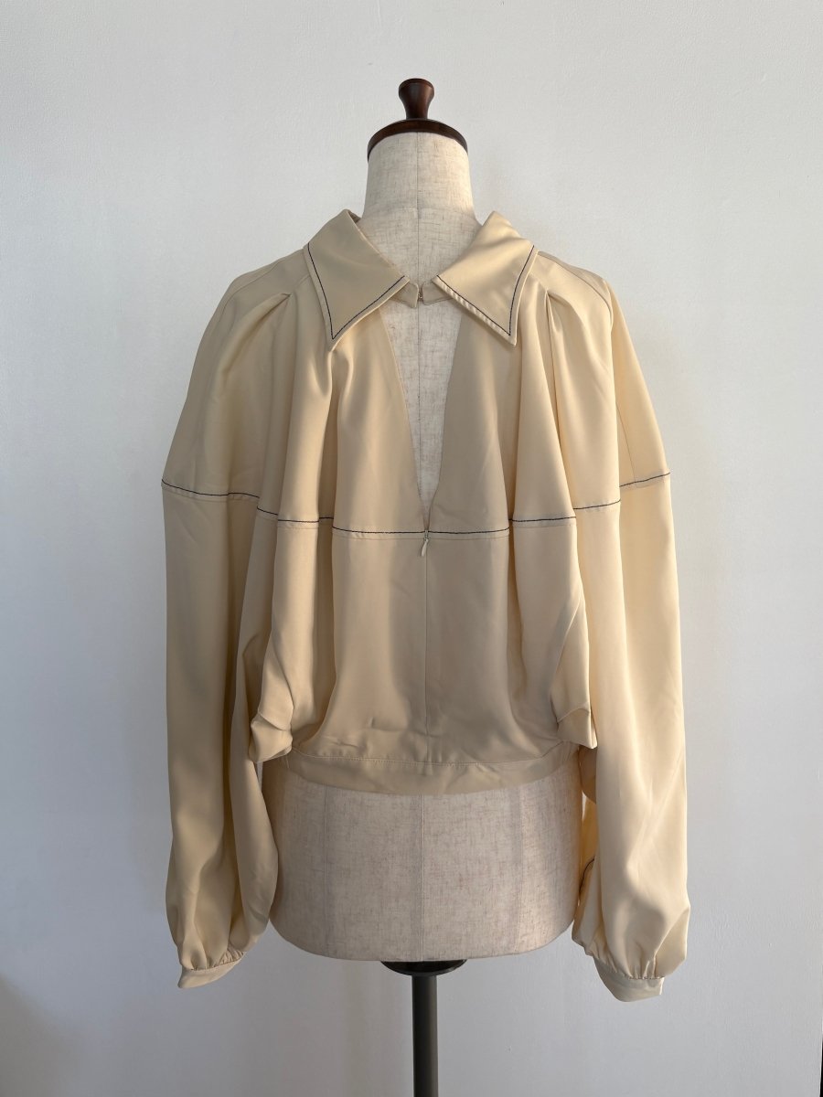 4way design blouse/ivory - KNUTH MARF