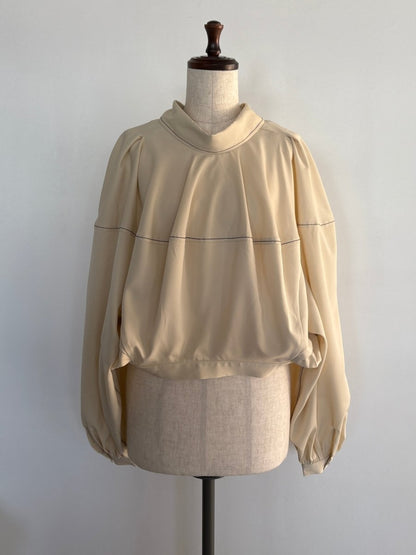 4way design blouse/ivory - KNUTH MARF