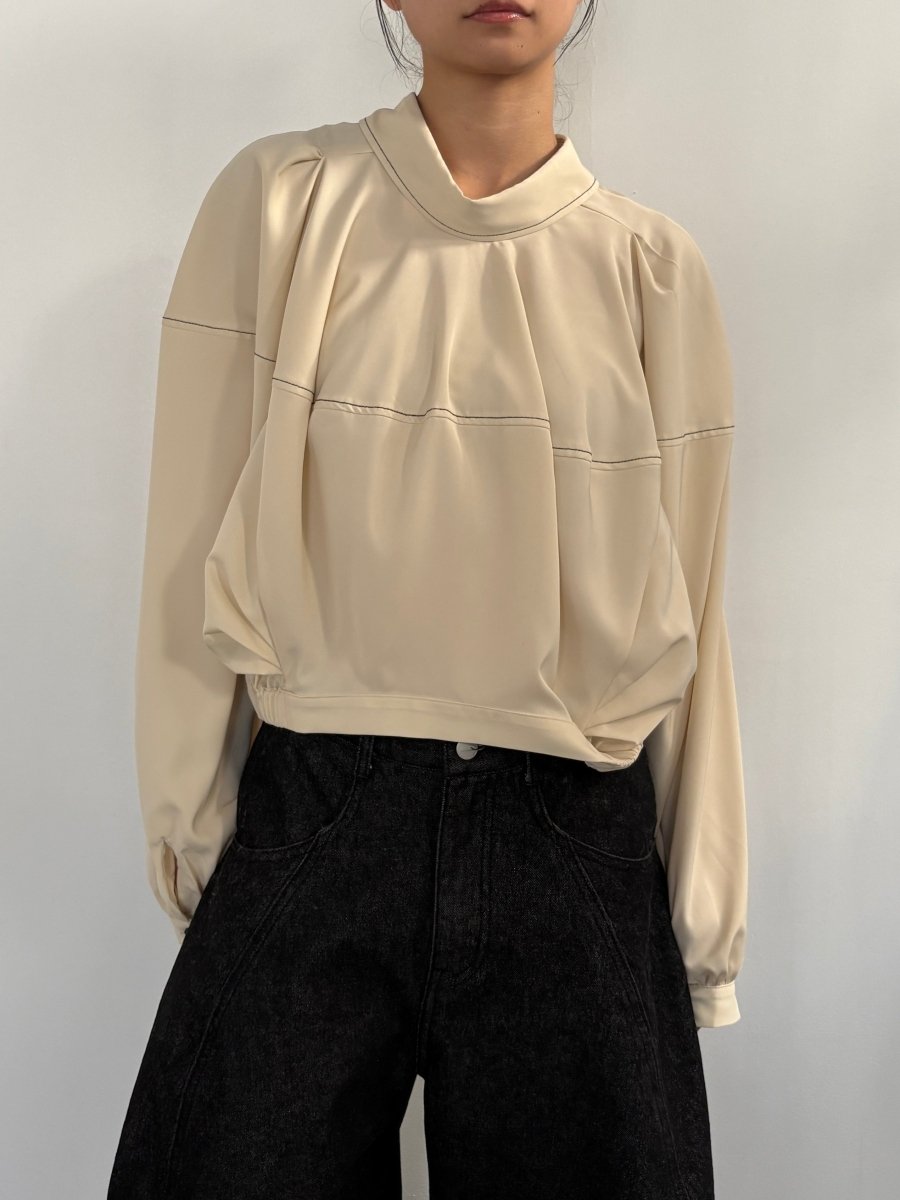 4way design blouse/ivory - KNUTH MARF