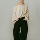 4way design blouse/ivory - KNUTH MARF