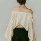 4way design blouse/ivory - KNUTH MARF