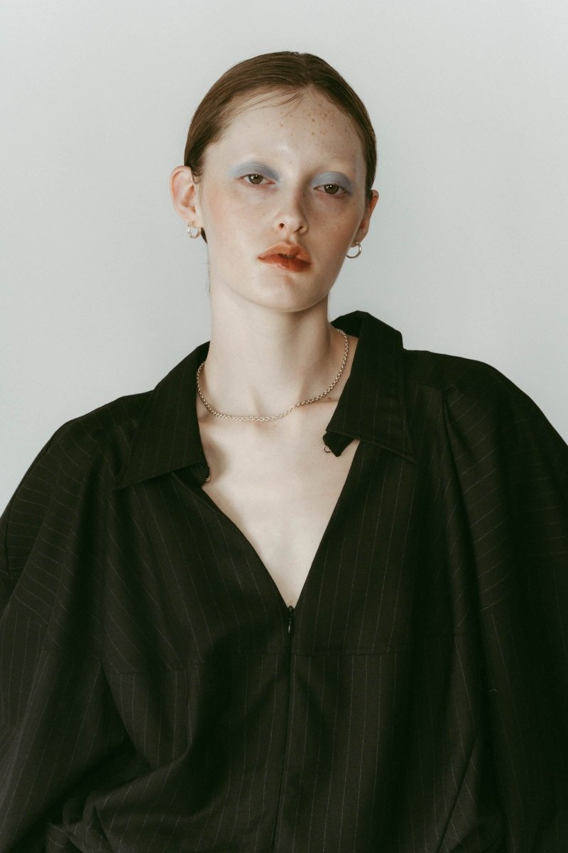 4way design blouse/stripeblack - KNUTH MARF