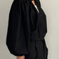 4way design blouse/stripeblack - KNUTH MARF